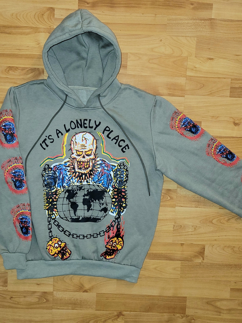 XXXTentacion x Yeezy A Lonely Place Hoodie Sweater Green Men's Size Large